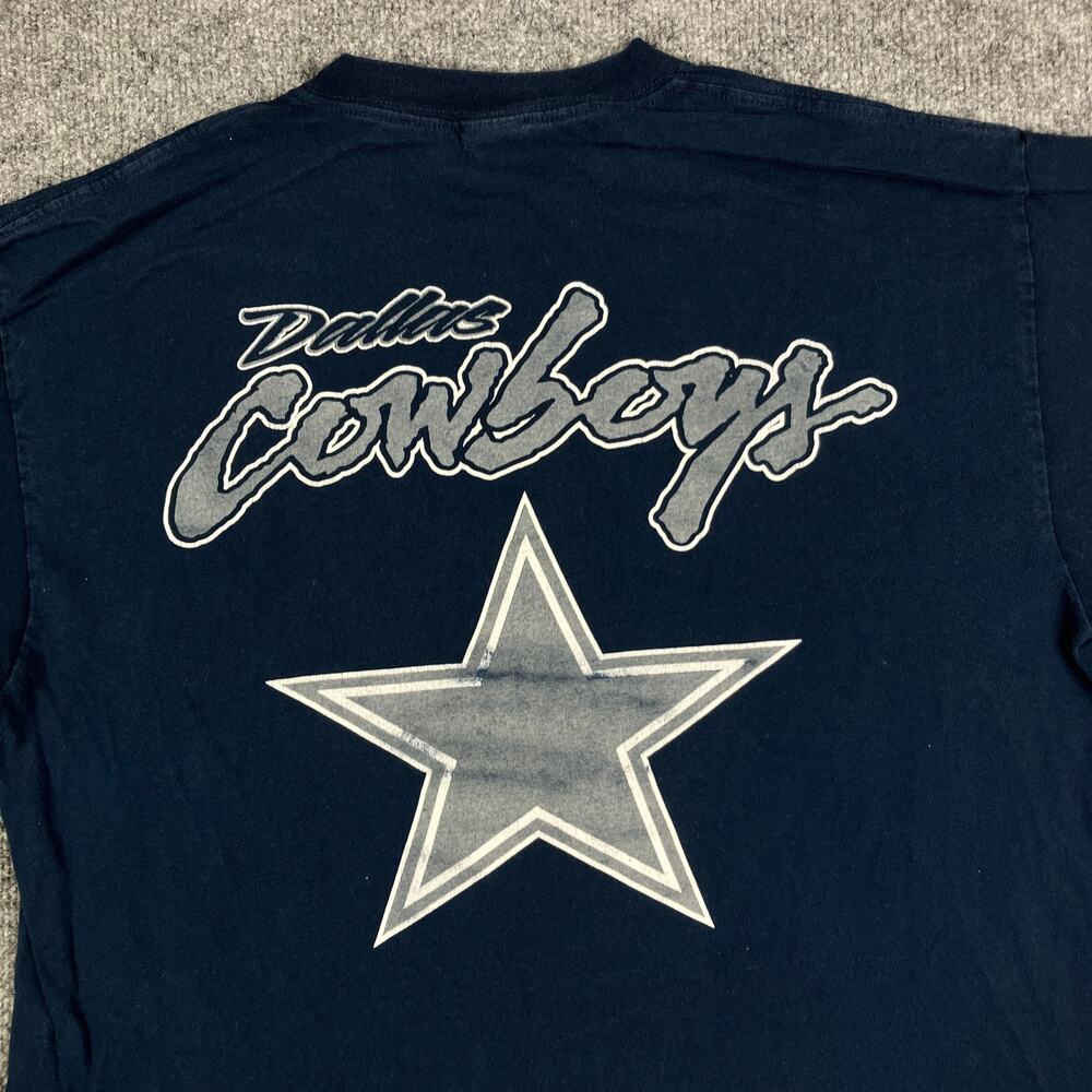 Dallas Cowboys T-Shirt Mens Size XL Navy Blue NFL Team Logo Graphic Vintage‎